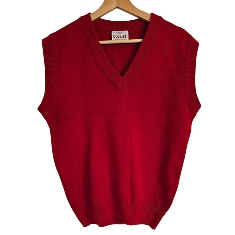 Knit Vest‎ Red Size XL cookies